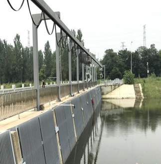 常青泵站二期土建工程，攔污柵橋、撈草機(jī)